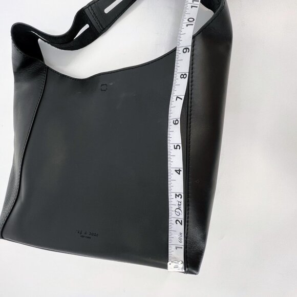 Rag & Bone Belize Small Shopper Black Leather Shoulder Bag Adjustable Strap - Picture 16 of 16